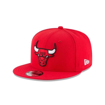 Red Chicago Bulls Hat - New Era NBA Team Color 9FIFTY Snapback Caps USA8503496